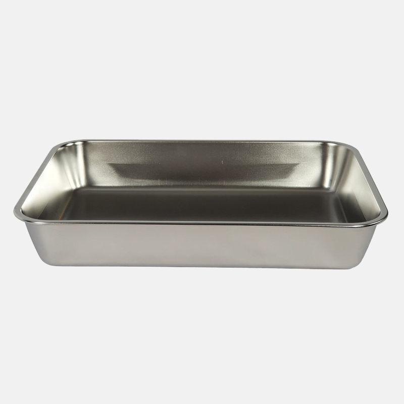 CU00362-Plat-rect-inox-48x33.5x8 Outils de cuisine polyvalents qui peuvent être utilisés pour préparer, cuire, servir et présenter une variété de plats.