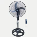 Ventilateur sur pied de 18 pouces avec télécommande de couleur grise
