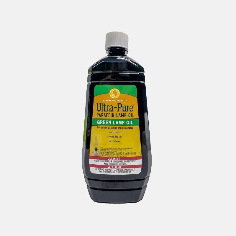 L'huile verte pour lampe ou bougie est réputée pour brûler proprement, produisant moins de fumée et de suivi que certaines autres sources de combustible.