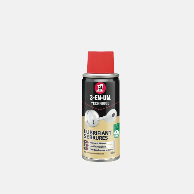 Lubrifiant pour serrure de la marque 3 en 1.