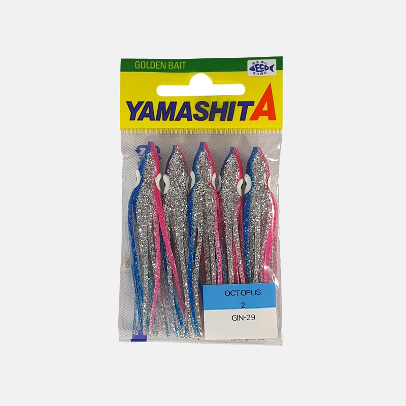 PC00612-Pieuvre-2-6cm-gbr-5pcs-GIN-29 Outil efficace pour les attirer et les capturer lors de la pêche.