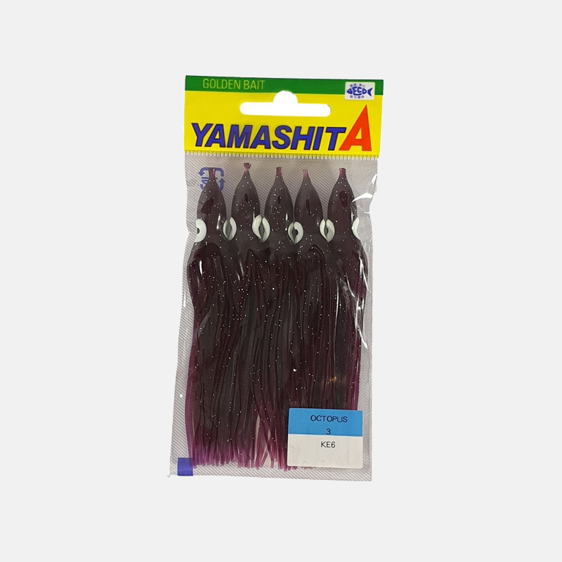 PC00618-Pieuvre-3-9.5cm-mauve-paill-KE6 Outil efficace pour les attirer et les capturer lors de la pêche.