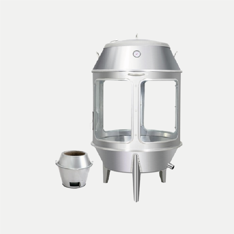 CU00129-Fumoir-vitre-inox-90cm L'outil ultime pour les amateurs de cuisine en quête d'une expérience de fumage raffinée.