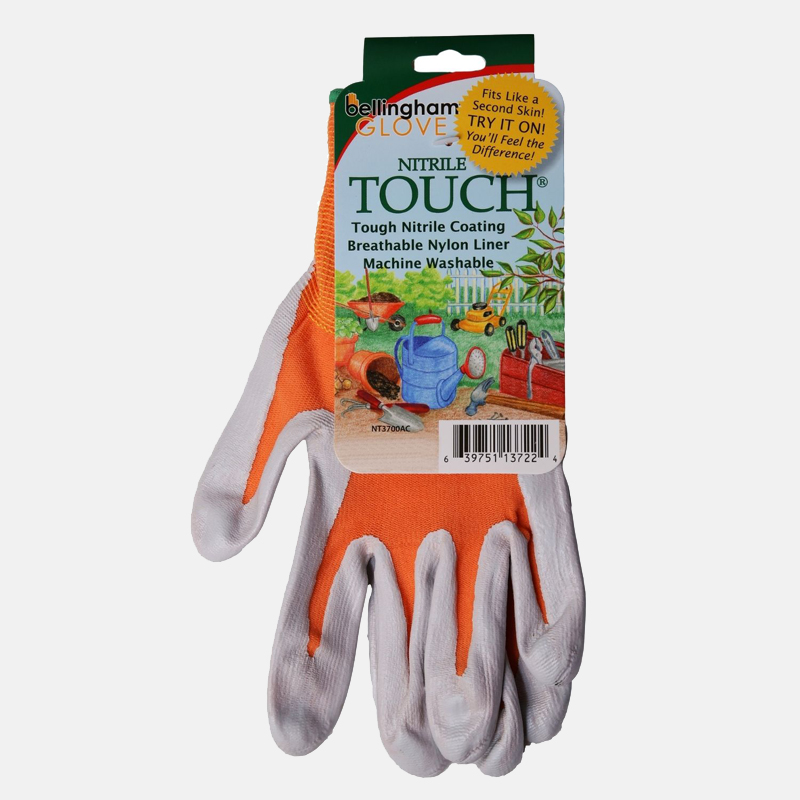 JA00392-Gant-nitrile-touch-orange Protection fiable tout en garantissant le confort et la liberté de mouvement.