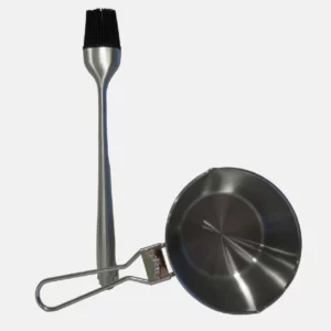 bol et pinceau pour bbq en acier inoxydable