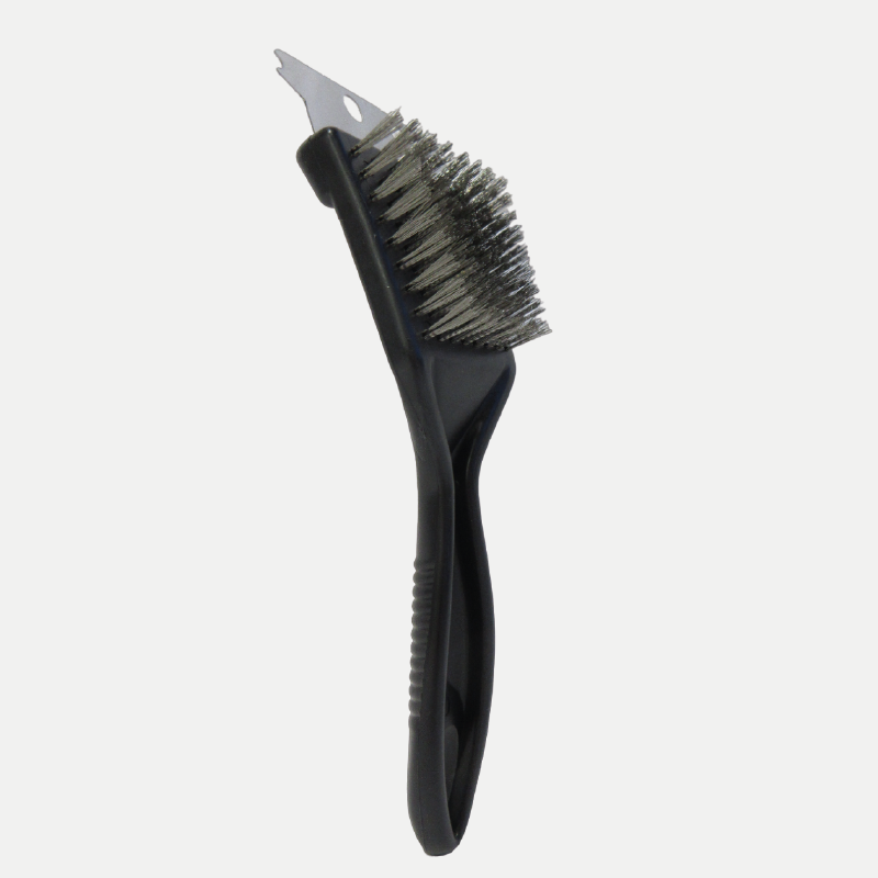 Brosse bbq avec grattoire en plastique