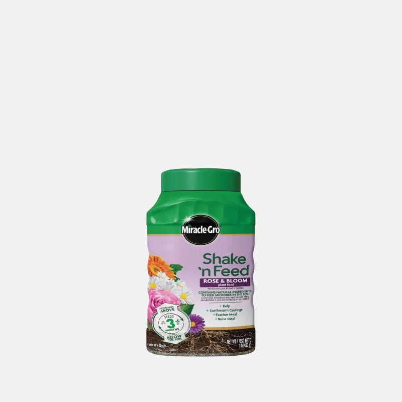 JA01711-engrais-mg-shake-n-rose-bloom-1lb Engrais de la marque MIRACLE GRO, modèle graine pour les fleurs.