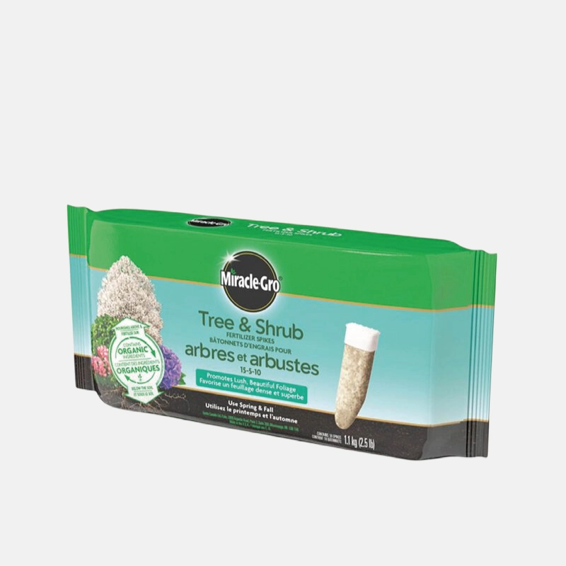 Engrais de la marque MIRACLE GRO, modèle bâtonnet pour arbre.