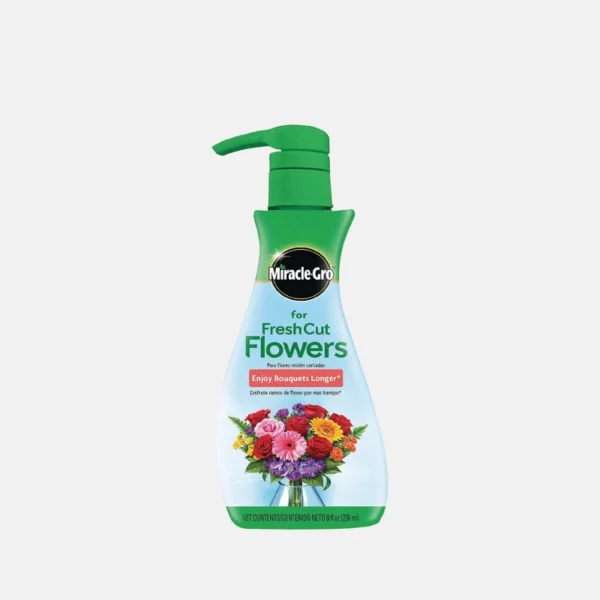 Engrais de la marque MIRACLE GRO, modèle liquide pour bouquets.