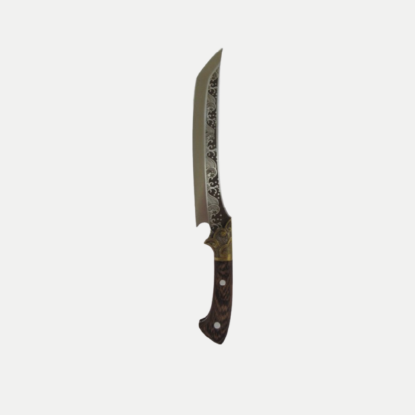 Couteau boucher avec des motifs japonnais mais très fin
