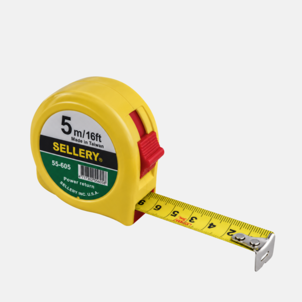 Mètre ruban de la marque SELLERY 5m.