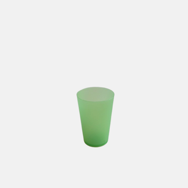 CU01012-verre-plastique-285ml-vert Verre en plastique simple et efficace de 285 ml, disponible en plusieurs couleurs