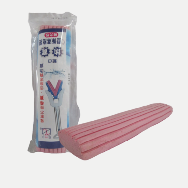Recharge pour balai serpillère éponge de couleur rose