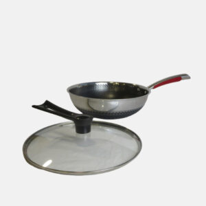 WOK A MANCHE + COUVERCLE - 32 cm – Image 3