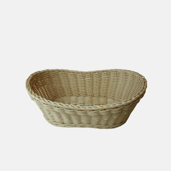 Panier en osier de forme ovale