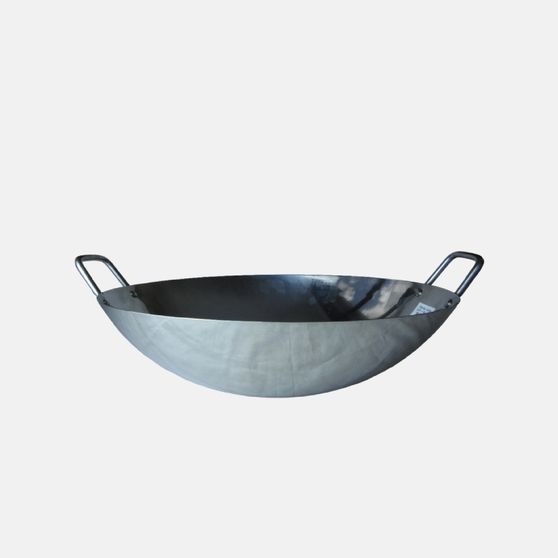 Wok en acier inoxydable de 35 cm de diamètre