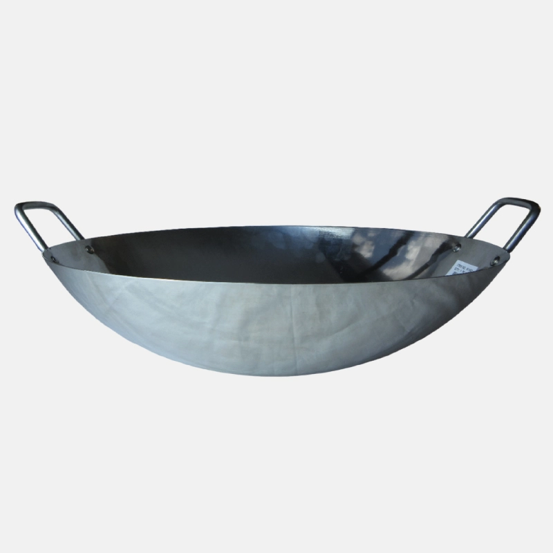 CU01157-wok-inox-60cm-24''-k10616 Wok en acier inoxyable de 60 cm de diamètre