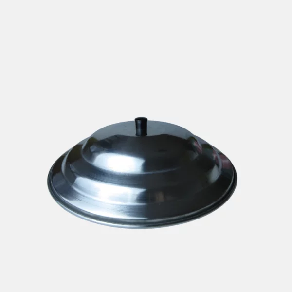Couvercle en lau minium de 39 cm de diamètre et compatible avec wok et poêle