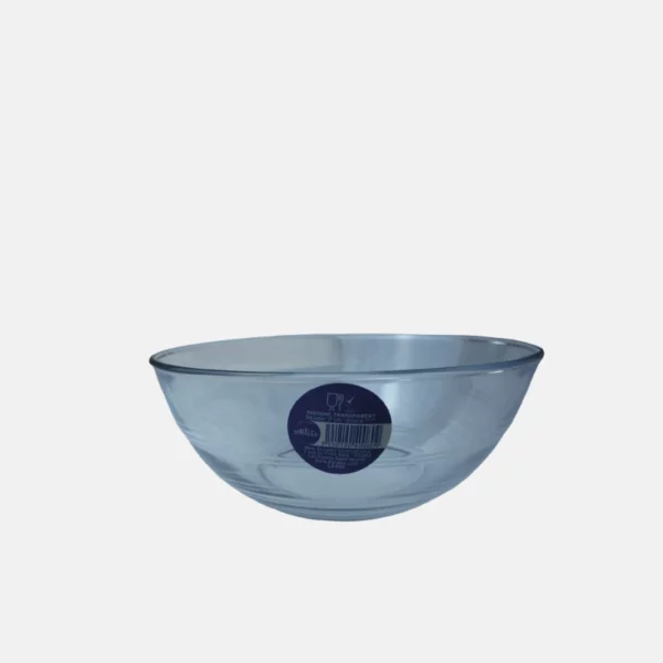 Saladier en verre transparent de diamètre 17 cm