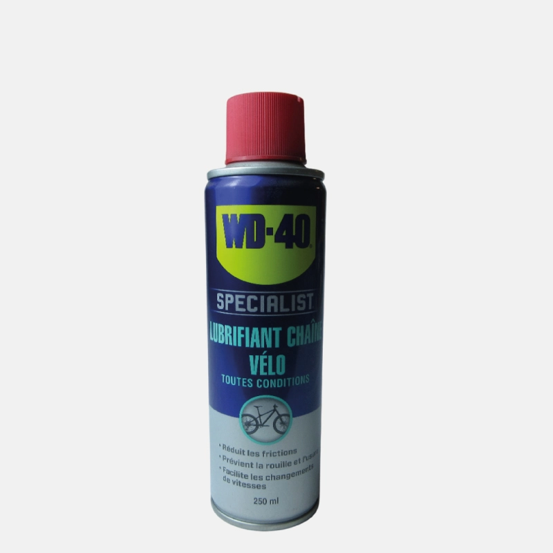 Lubrifiant PTFE chaîne vélo WD40 de 250 ml
