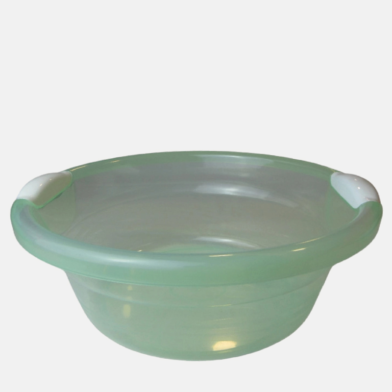 Bassine ronde transparent de taille Large, une seul couleur