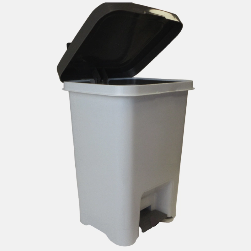 Poubelle à pédale en plastique de 45 litres