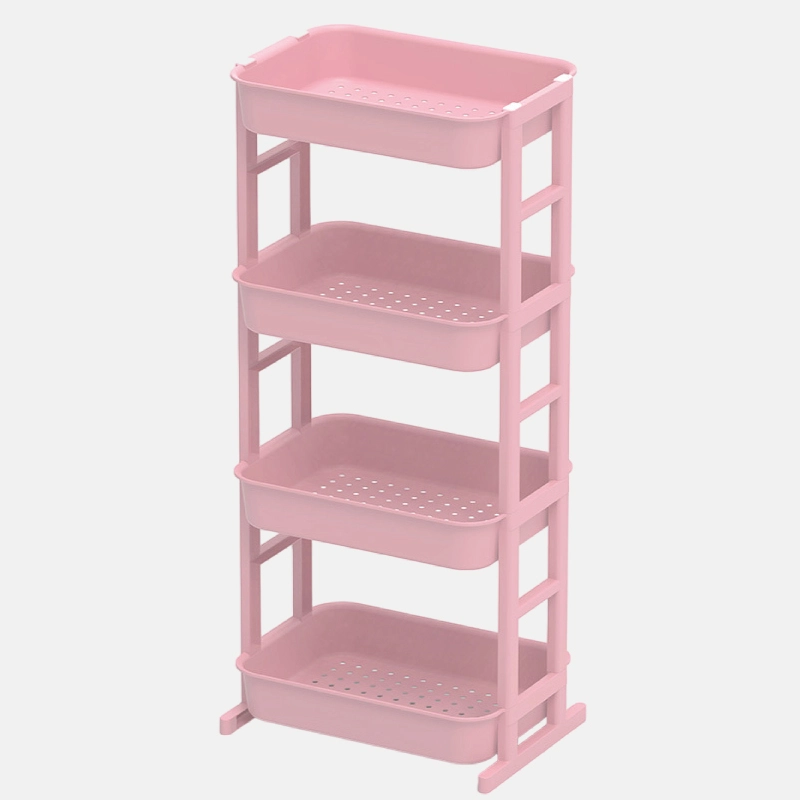 Etagère de 4 bacs en plastique