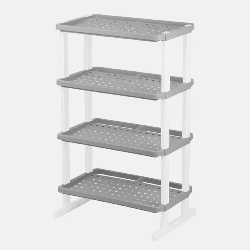 Etagère de 4 bacs en plastique