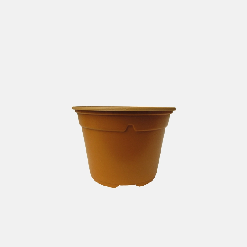 Pot de jardin de 0.48 litre et de couleur orange