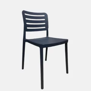 Chaise sans accoudoirs de couleur bleu