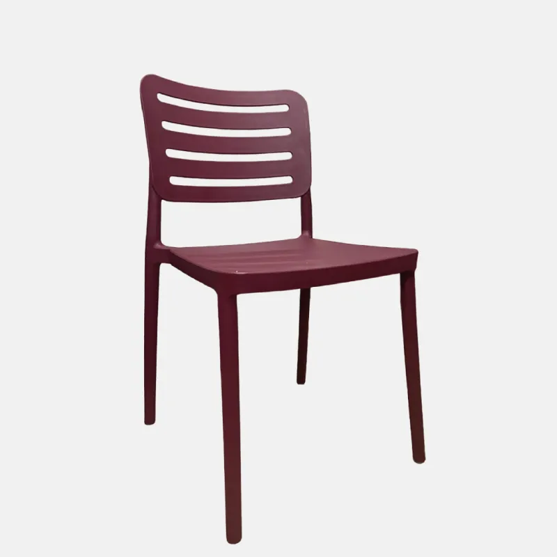 JA01954-PP-rouge-02_11zon Chaise sans accoudoirs de couleur rouge