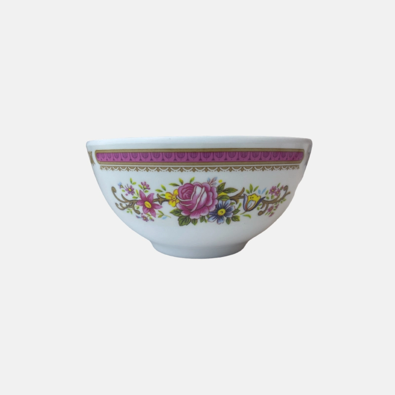 Bol de riz en mélamine de 12.9 cm de diamètre ayant des motifs de roses