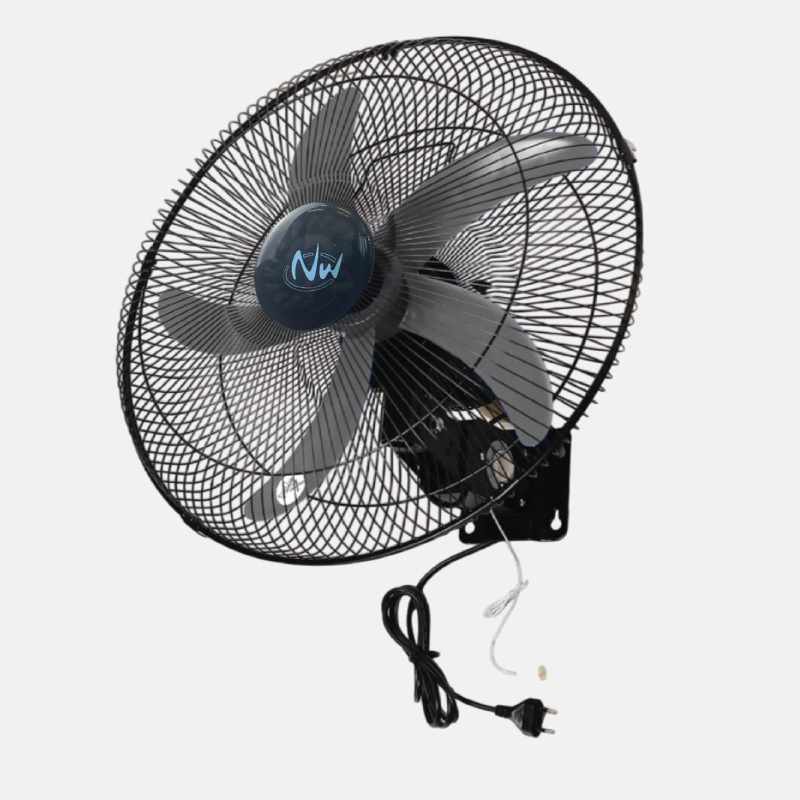 Ventilateur mural en métal de 18 pouces et de couleur grise