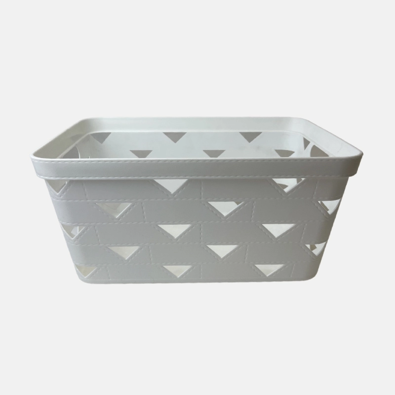Panier rectangulaire en plastique de taille 34x24x17 cm