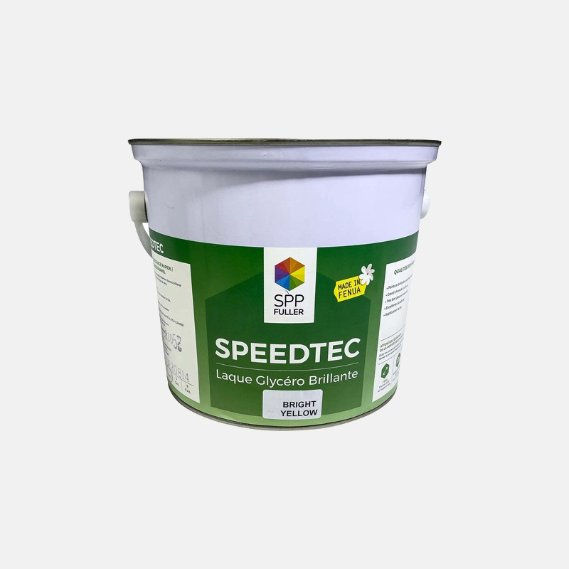 Galon de peinture de la marque FULLER couleur jaune clair