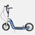 Trottinette en aluminium de 12 pouces sous 3 coloris : blanc, bleu, rose