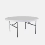 Table ronde en plastique de 1.20 m de diamètre