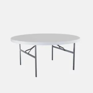Table ronde en plastique de 1.20 m de diamètre