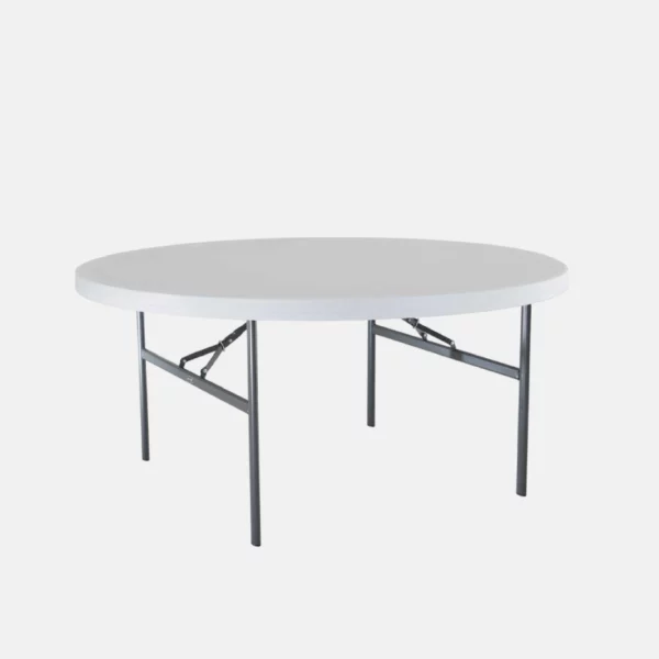 Table ronde en plastique de 1.20 m de diamètre