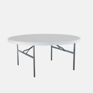 Table ronde pliable en plastique de 1.50 m de diamètre