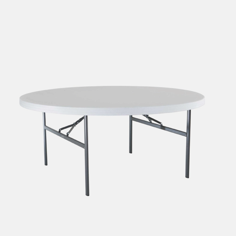Table ronde pliable en plastique de 1.50 m de diamètre