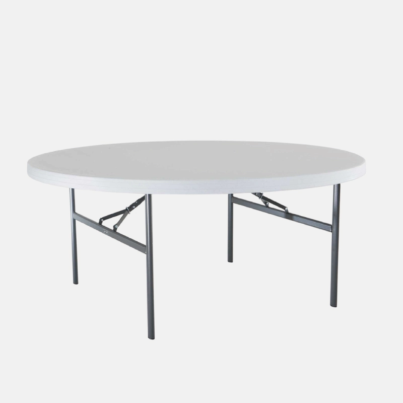 Table ronde pliable en plastique de 1.80 m de diamètre