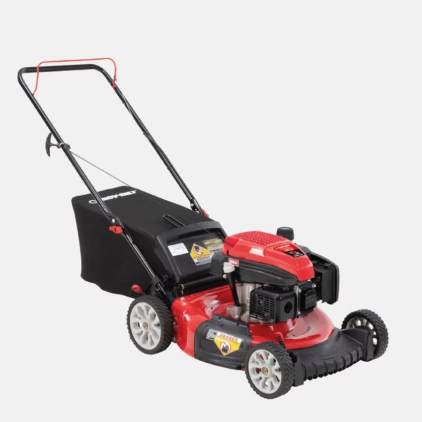 Tondeuse de la marque TROY BILT, le modèle Tb115 de 159CC idéal pour un entretien efficace de votre extérieur.
