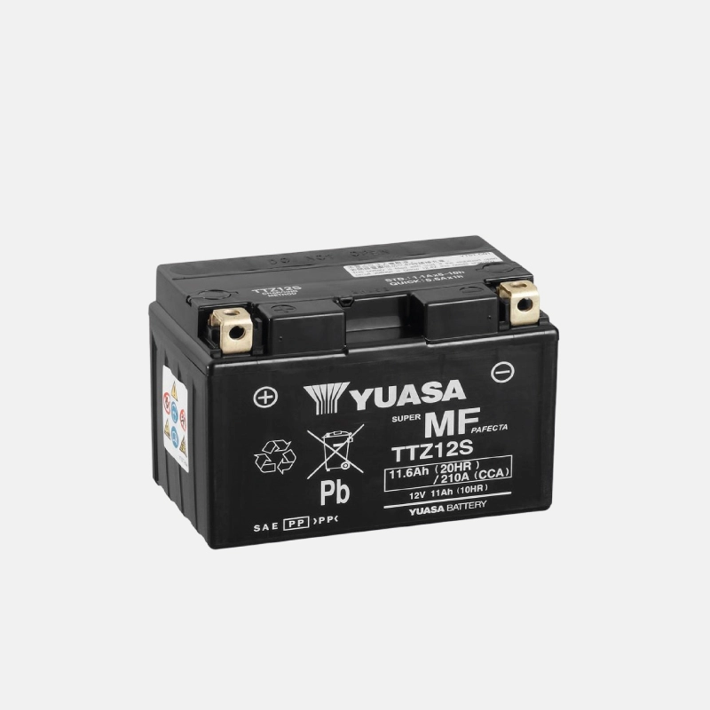 Yuasa Ttz12s 210cca Batteria Yuasa TTZ12S VRLA - 12V 210CCA Per Moto E Powersport Yuasa Ytx12-bs