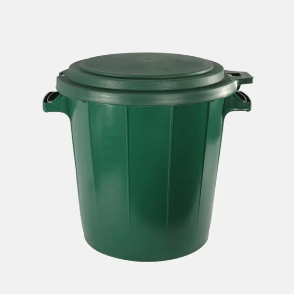 Poubelle EDA de 50 litres avec son couvercle.