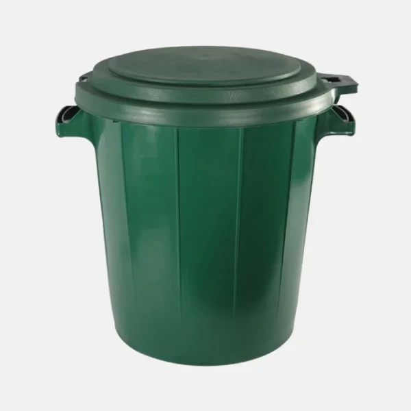 Poubelle EDA de 75 litres et son couvercle.