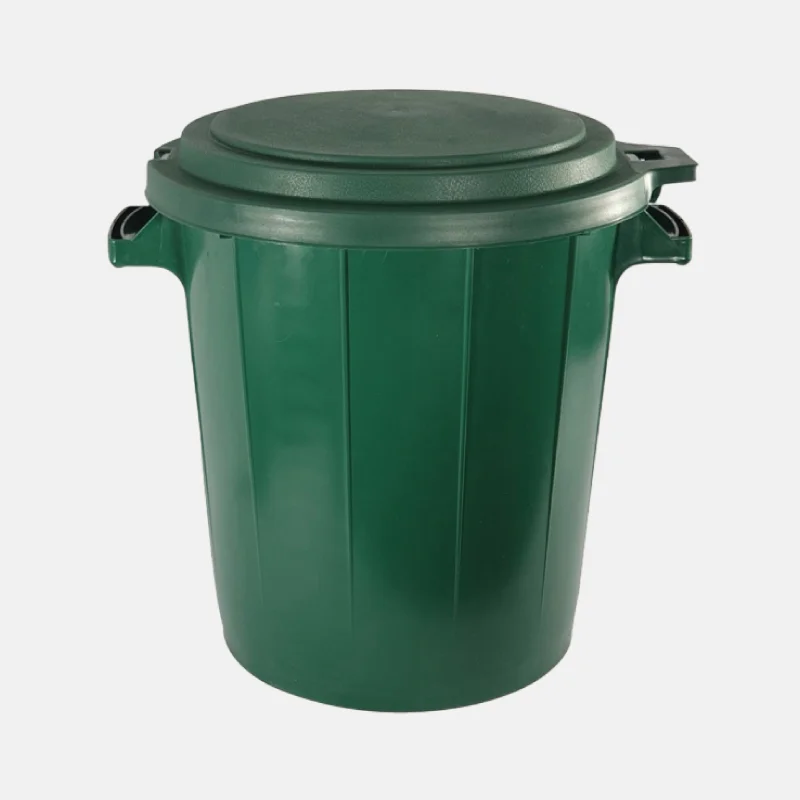 DO00054-poubelle-eda-75l-vert-av-couvercle Poubelle EDA de 75 litres et son couvercle.
