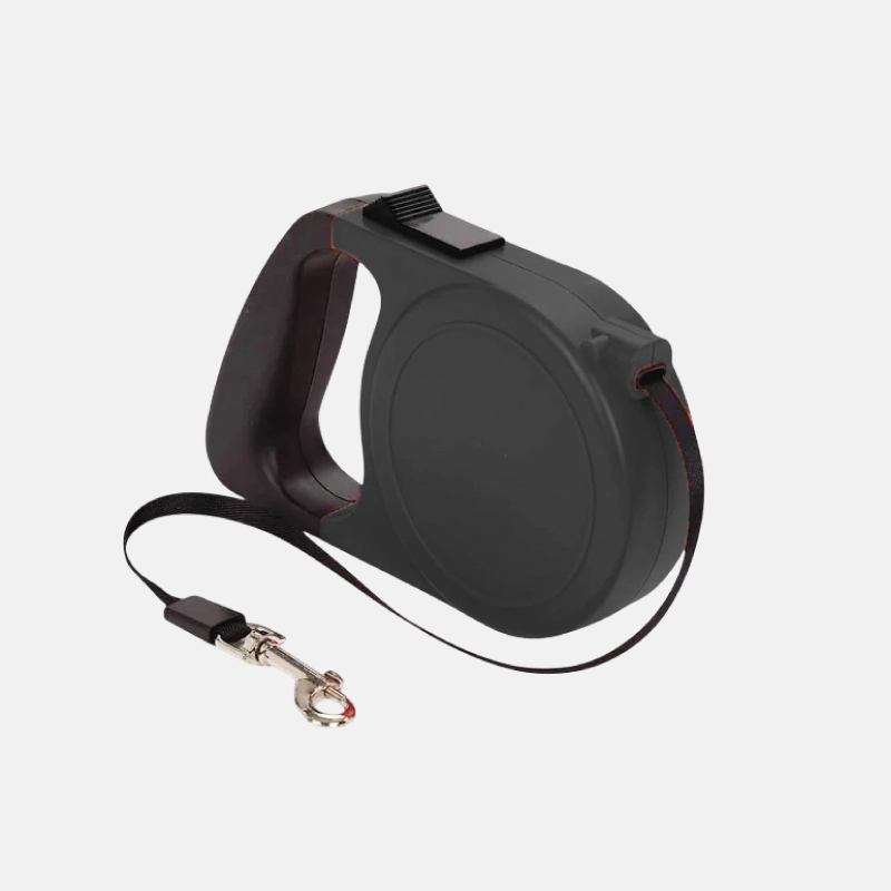 Laisse pour chien rétractable de taille large avec 3 coloris.