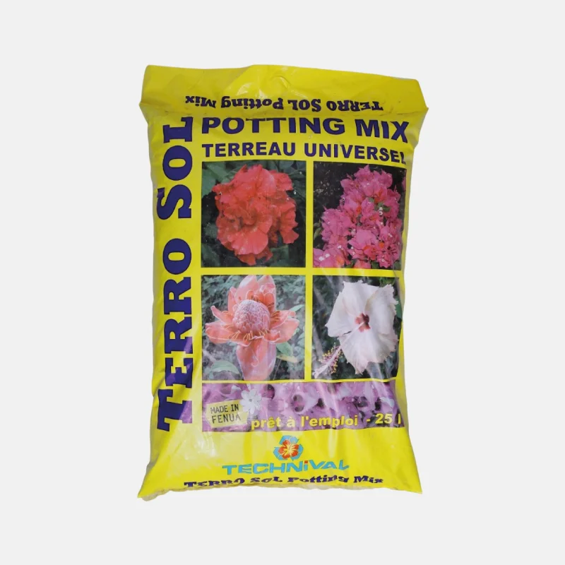 JA00275-terro-sol-25L Terreau local fait à Tahiti, pour 25 litres. Nom TERRO SOL.