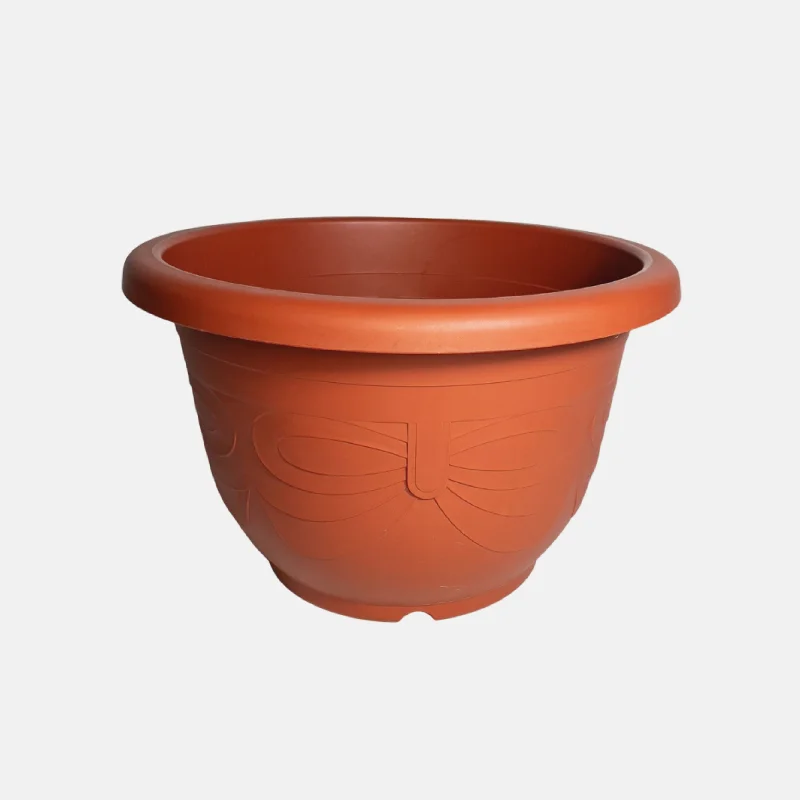 Pot de fleur marron de 20 litres.